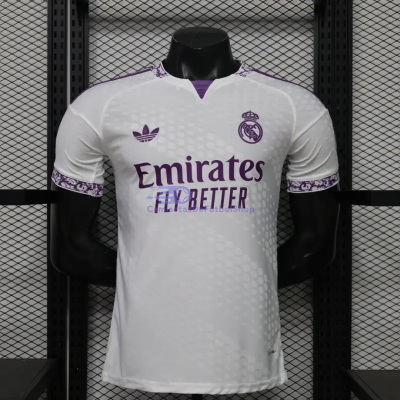 Camiseta Real Madrid 2026/2027 Edición Especial Blanco/Morado (EDICIÓN JUGADOR)