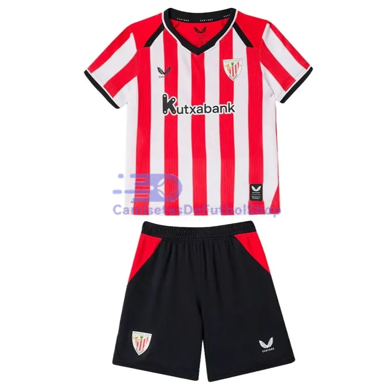Camiseta Athletic de Bilbao 2026/2027 1ª Equipación Rojo/Blanco Niño Kit