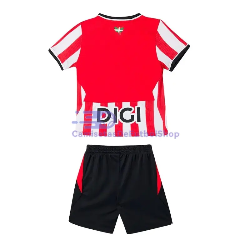 Camiseta Athletic de Bilbao 2026/2027 1ª Equipación Rojo/Blanco Niño Kit