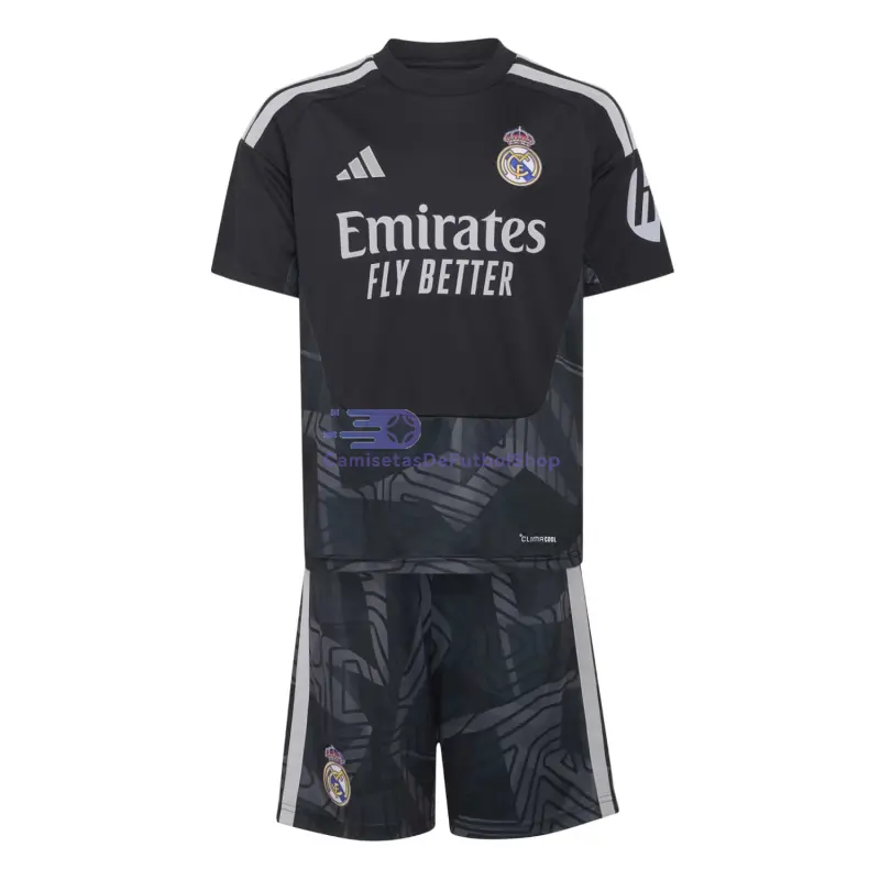 Camiseta de Portero Real Madrid 2026/2027 1ª Equipación Negro Niño Kit