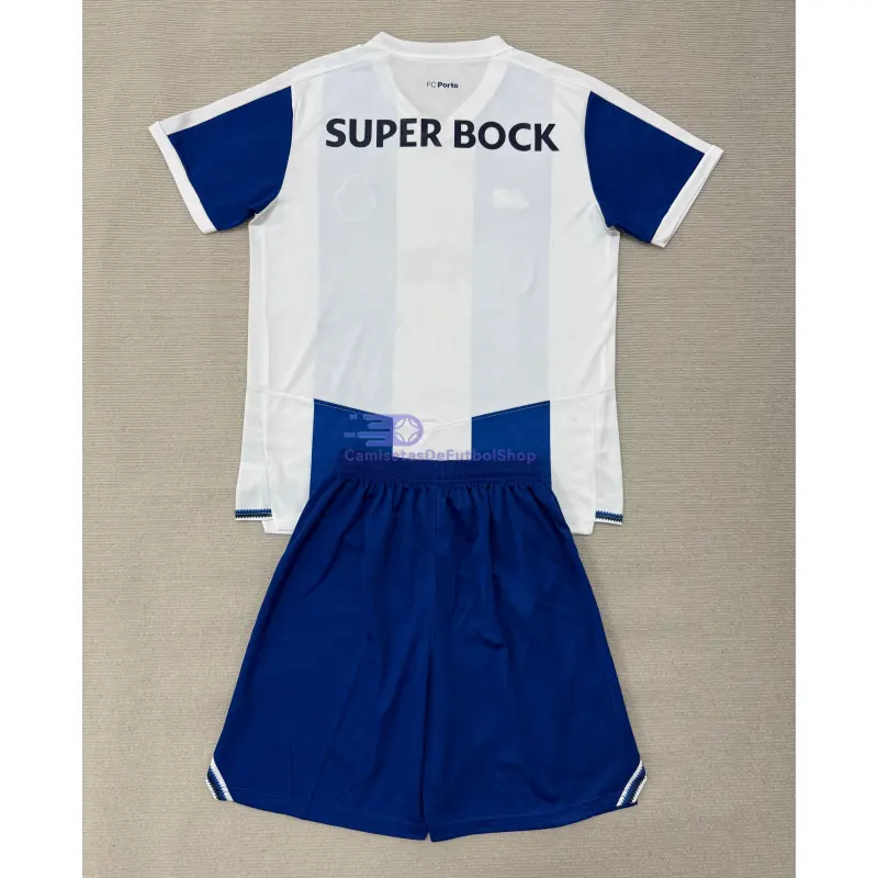 Camiseta Porto 2026/2027 1ª Equipación Azul/Blanco Niño Kit