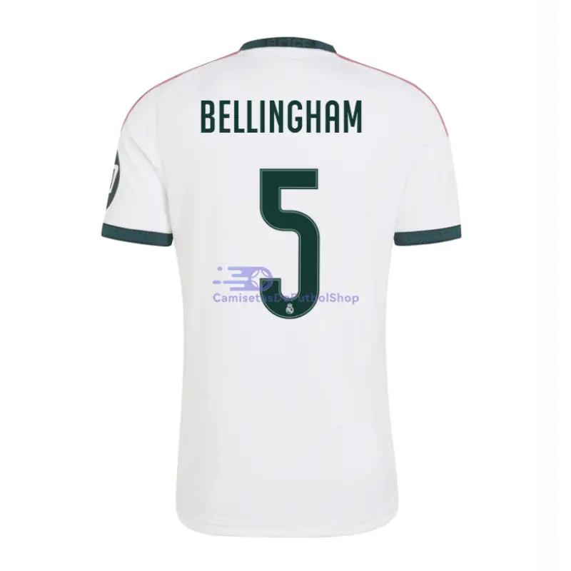 Camiseta BELLINGHAM 5 Real Madrid 2026/2027 1ª Equipación Blanco con Parche HP