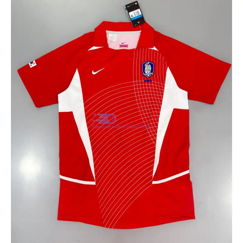 Camiseta Corea del Sur 2002 1ª Equipación Retro Rojo