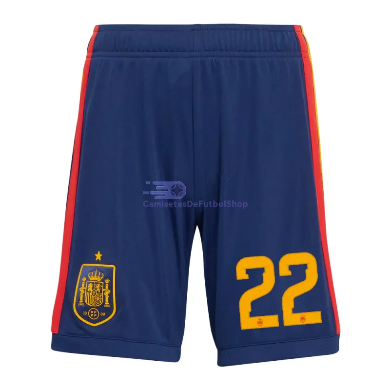 Camiseta Cubarsí 22 España 2026 1ª Equipación Mundial ML Rojo/Azul