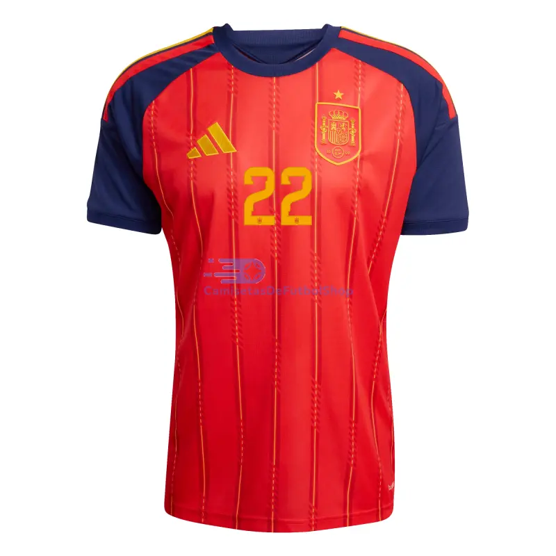 Camiseta Cubarsí 22 España 2026 1ª Equipación Mundial Rojo/Azul