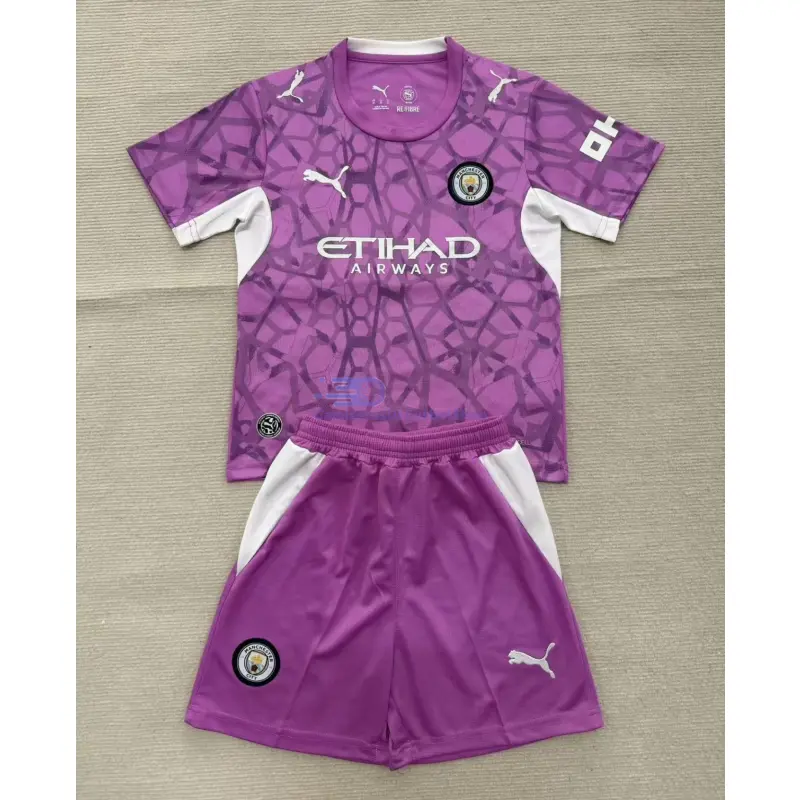 Camiseta de Portero Manchester City 2026/2027 Rosa Niño Kit