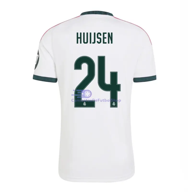 Camiseta HUIJSEN 24 Real Madrid 2026/2027 1ª Equipación Blanco con Parche HP