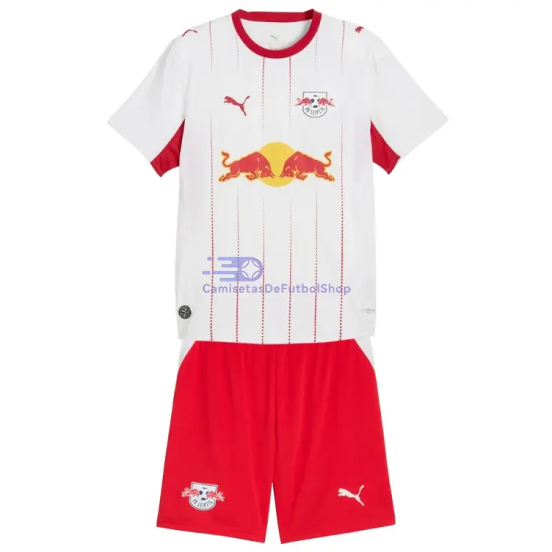 Camiseta Leipzig 2026/2027 1ª Equipación Rojo/Blanco Niño Kit