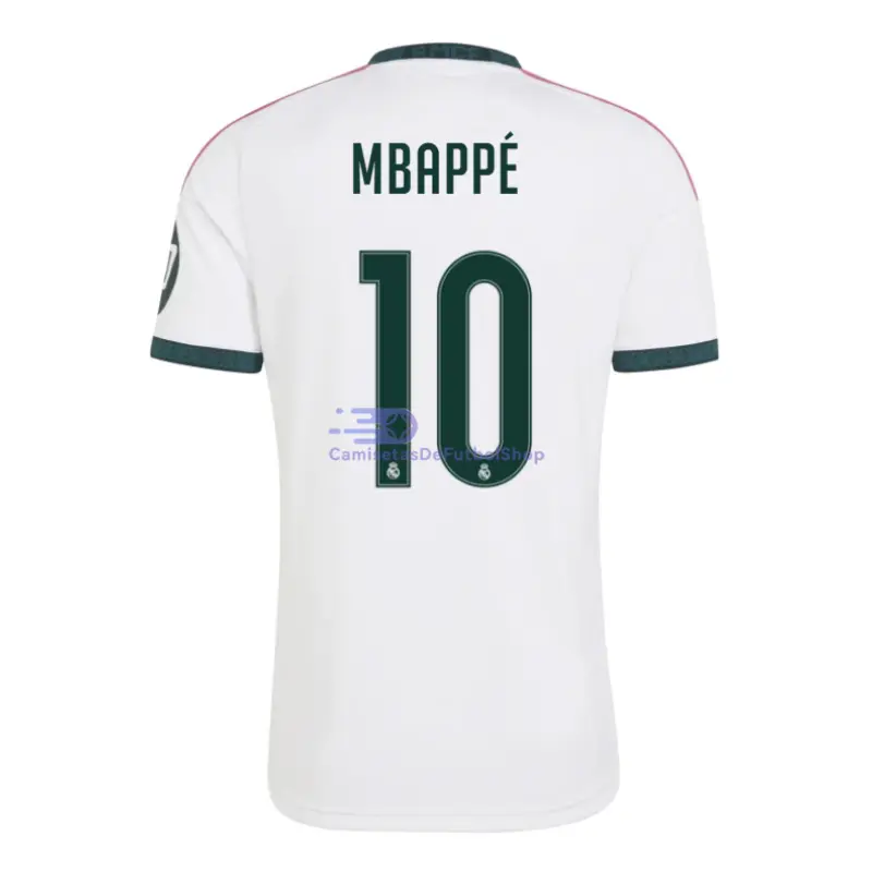 Camiseta MBAPPÉ 10 Real Madrid 2026/2027 1ª Equipación Blanco con Parche HP