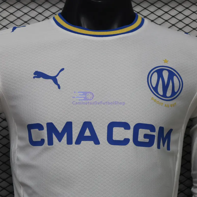 Camiseta Olympique Marsella 2026/2027 1ª Equipación ML Blanco (EDICIÓN JUGADOR)
