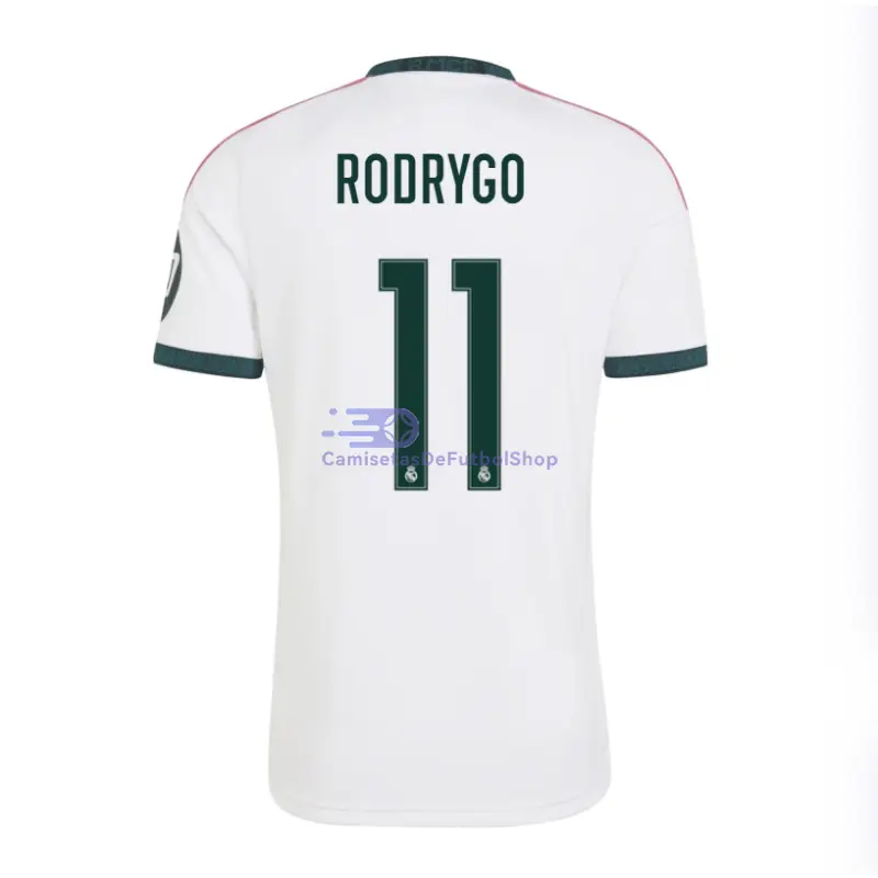Camiseta RODRYGO 11 Real Madrid 2026/2027 1ª Equipación Blanco con Parche HP