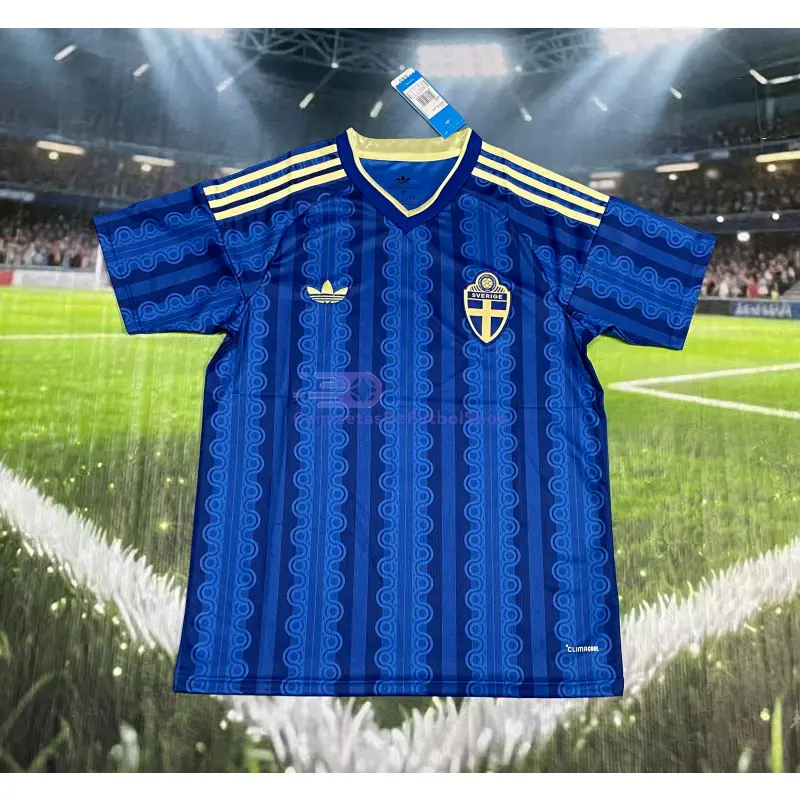 Camiseta Suecia 2026 2ª Equipación Mundial Azul Oscuro