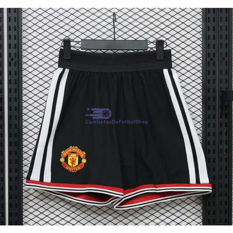Pantalón Corto Manchester United 2026/2027 1ª Equipación Negro (EDICIÓN JUGADOR)