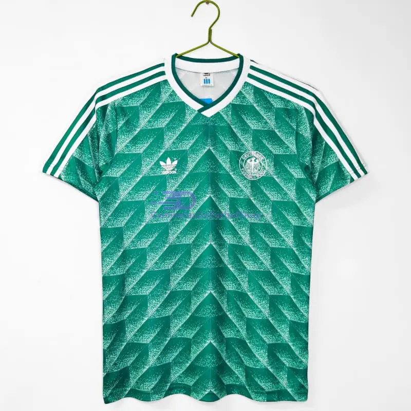 Camiseta Alemania 1990 2ª Equipación Retro 1990 Verde