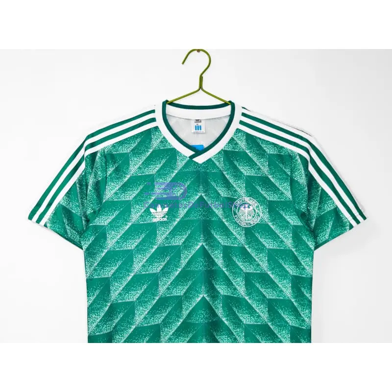 Camiseta Alemania 1990 2ª Equipación Retro 1990 Verde