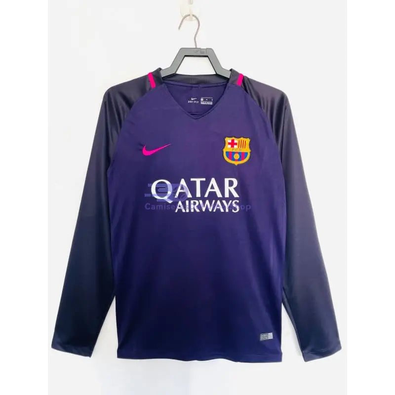 Camiseta Barcelona 2016/2017 2ª Equipación Retro ML Azul Marino