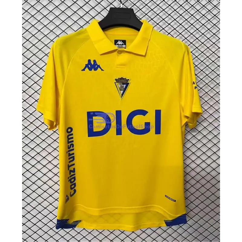 Camiseta Cadiz 2026/2027 1ª Equipación Amarillo con Parche La Liga