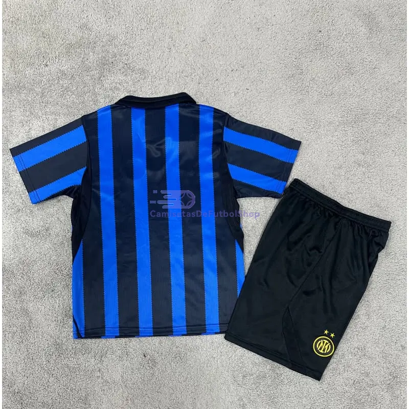 Camiseta Inter de Milan 2026/2027 1ª Equipación Azul/Negro Niño Kit
