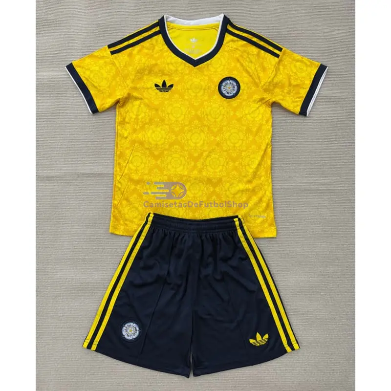 Camiseta Leeds United 2026/2027 2ª Equipación Amarillo Niño Kit