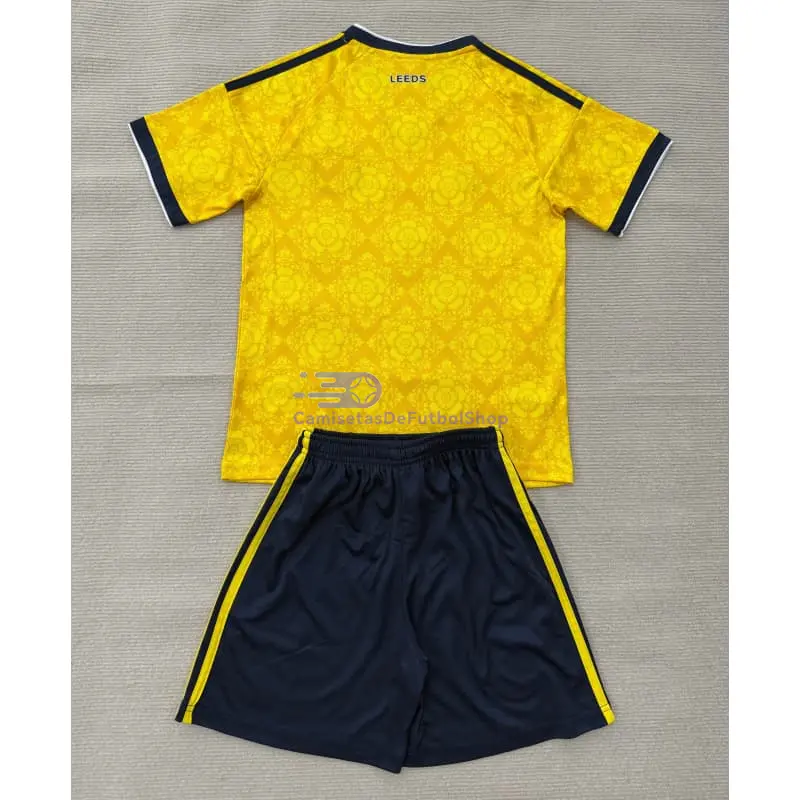 Camiseta Leeds United 2026/2027 2ª Equipación Amarillo Niño Kit