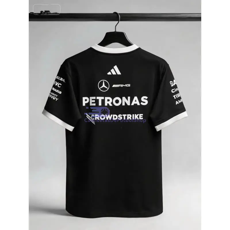 Camiseta Mercedes AMG Petronas F1 2026 Negro/Blanco