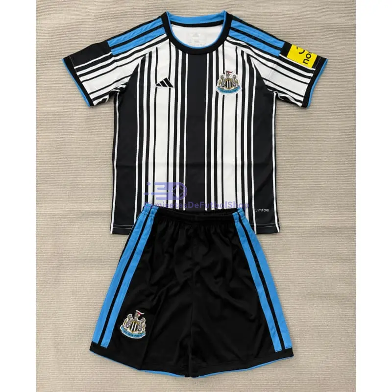 Camiseta Newcastle United 2026/2027 1ª Equipación Negro/Blanco Niño Kit