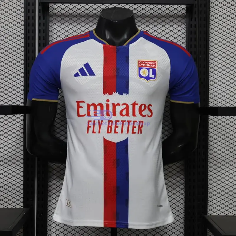 Camiseta Olympique De Lyon 2026/2027 1ª Equipación Blanco/Azul (EDICIÓN JUGADOR)