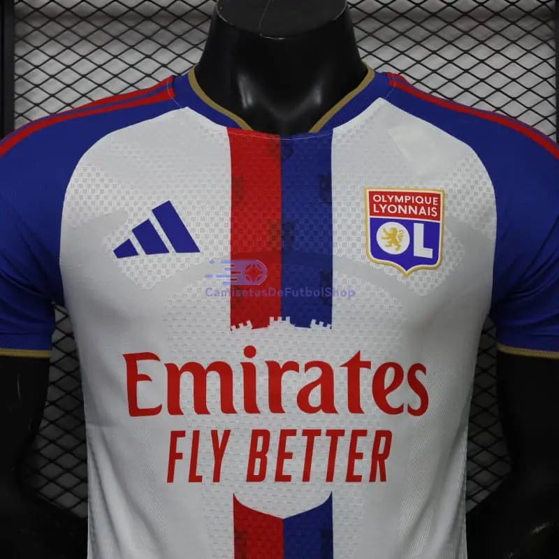 Camiseta Olympique De Lyon 2026/2027 1ª Equipación Blanco/Azul (EDICIÓN JUGADOR)