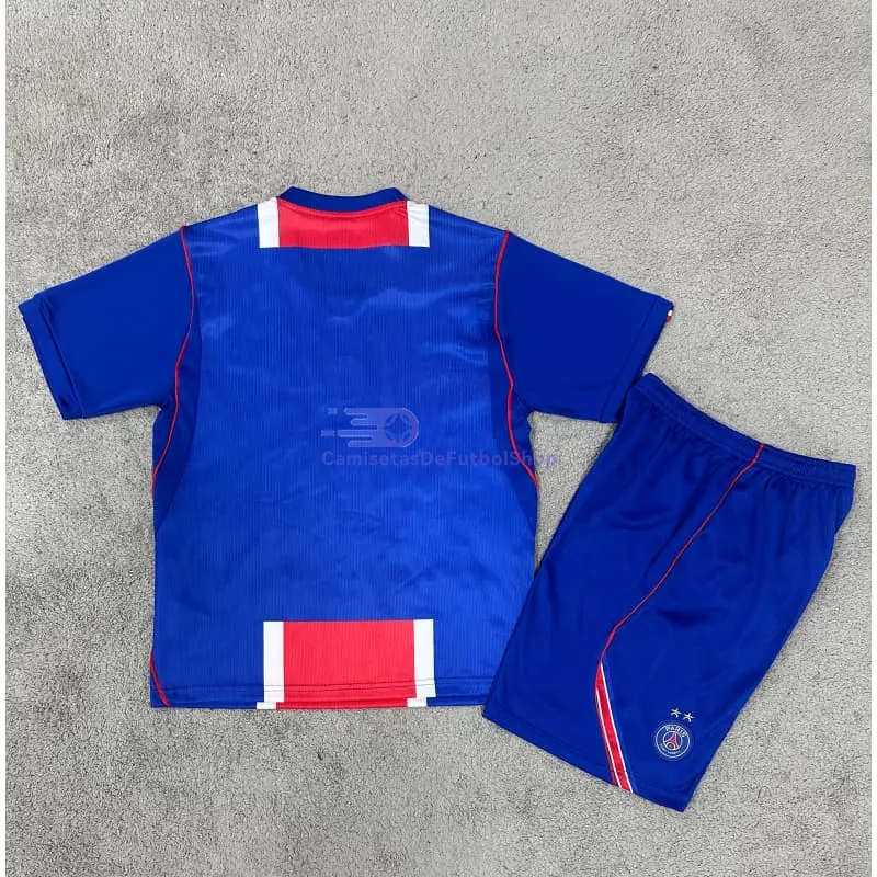 Camiseta PSG 2026/2027 1ª Equipación Azul/Rojo con dos Estrellas Niño Kit