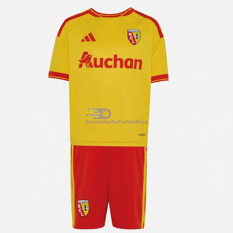 Camiseta RC Lens 2026/2027 1ª Equipación Amarillo/Rojo Niño Kit