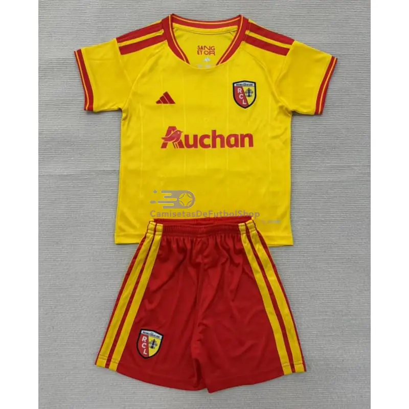 Camiseta RC Lens 2026/2027 1ª Equipación Amarillo/Rojo Niño Kit