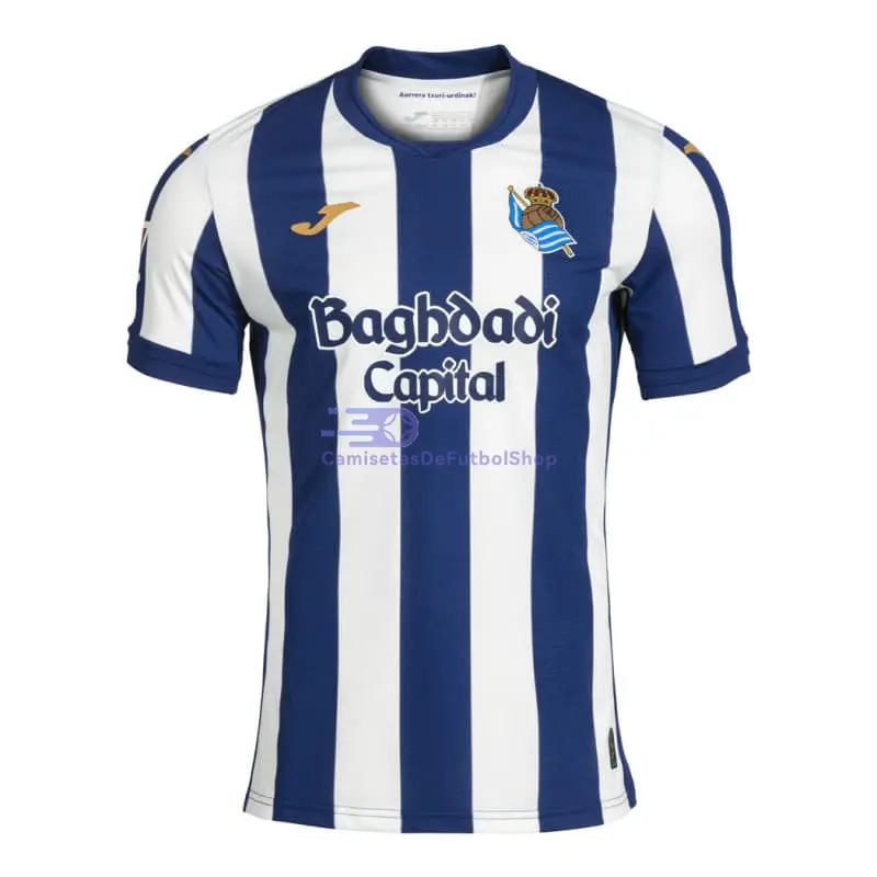 Camiseta Real Sociedad 2026/2027 1ª Equipación Azul/Blanco con Parche La Liga