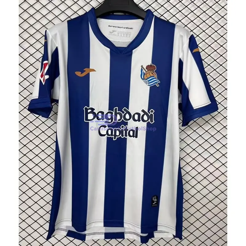 Camiseta Real Sociedad 2026/2027 1ª Equipación Azul/Blanco con Parche La Liga