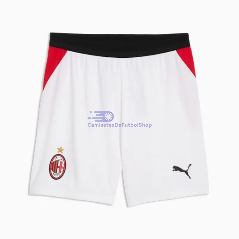 Pantalón Corto AC Milan 2026/2027 1ª Equipación Blanco