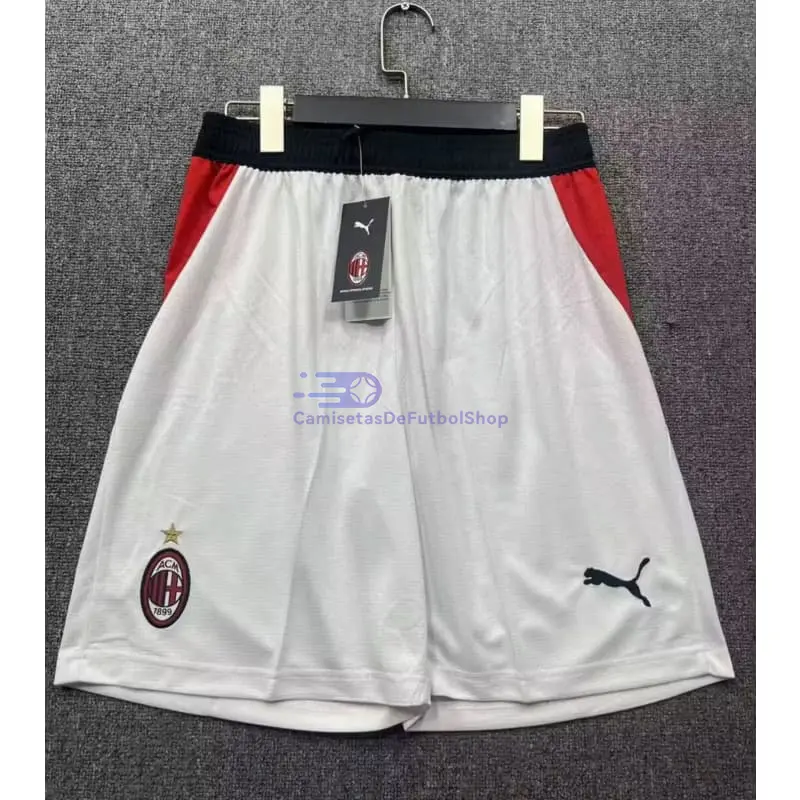Pantalón Corto AC Milan 2026/2027 1ª Equipación Blanco