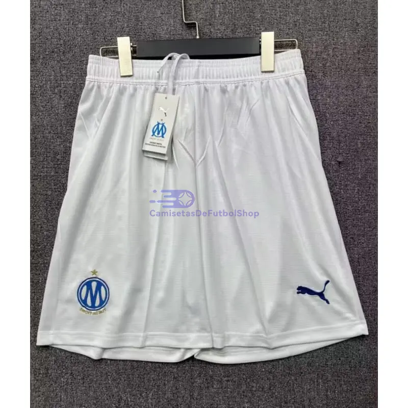 Pantalón Corto Olympique Marsella 2026/2027 1ª Equipación Blanco