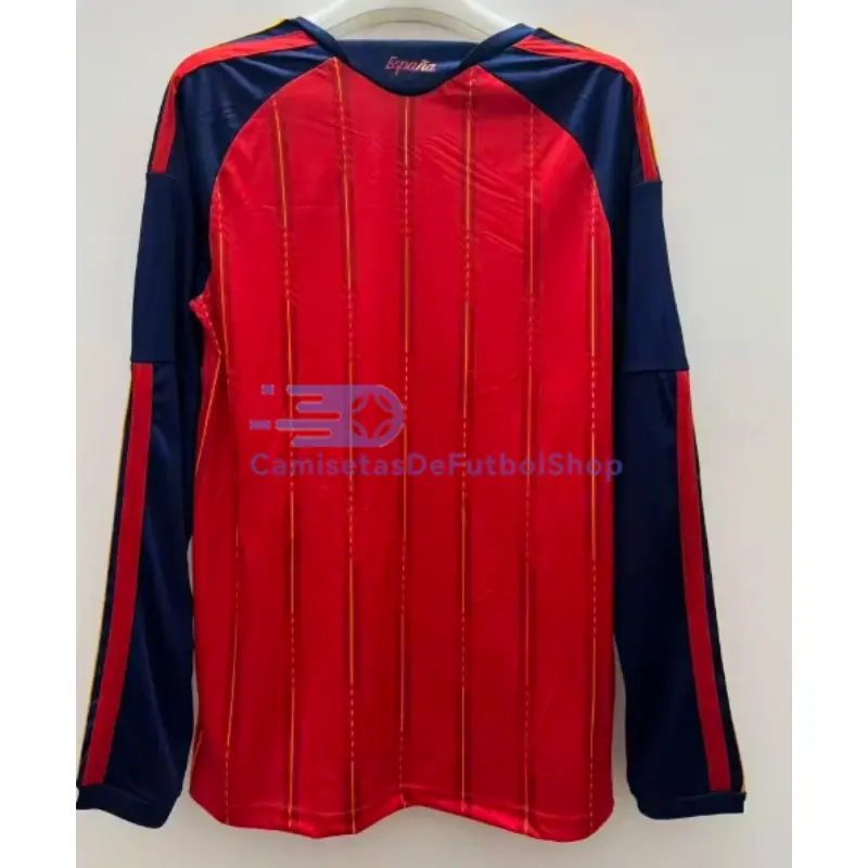 Camiseta España 2026 1ª Equipación Mundial ML Rojo/Azul 2 Estrellas