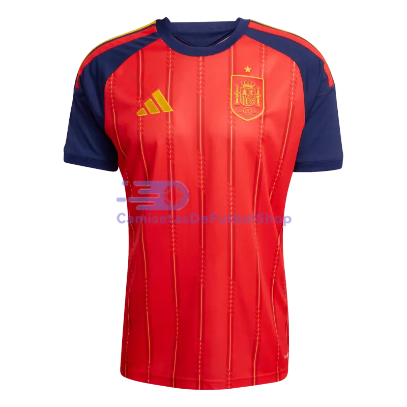 Camiseta España 2026 1ª Equipación Mundial Rojo/Azul Edición Campeones