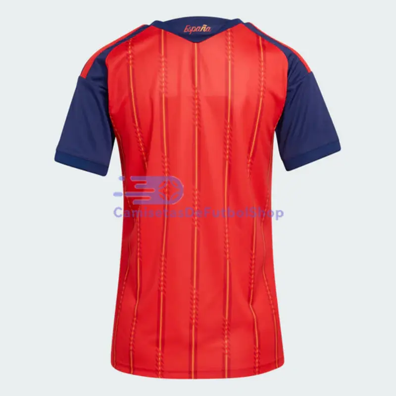 Camiseta España 2026 1ª Equipación Mundial Rojo/Azul Mujer 2 Estrellas