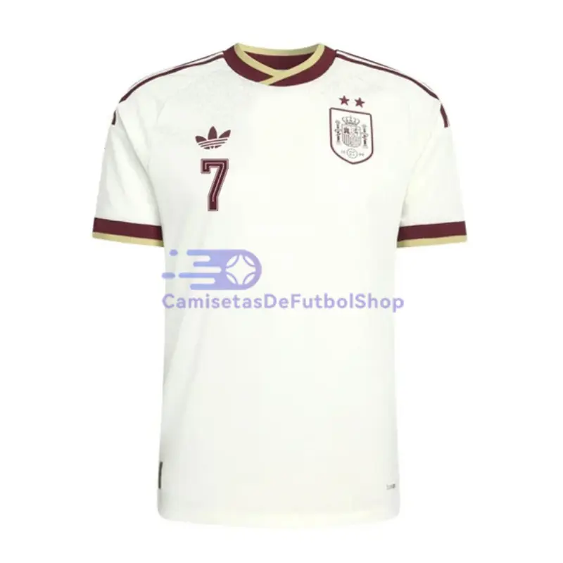 Camiseta España 2026 2ª Equipación Mundial Edición OHH FERRAN 7 Blanco 2 Estrellas