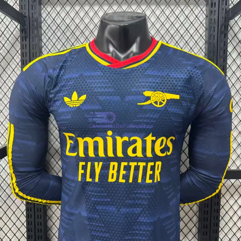 Camiseta Arsenal 2026/2027 2ª Equipación ML Azul Marino (EDICIÓN JUGADOR)