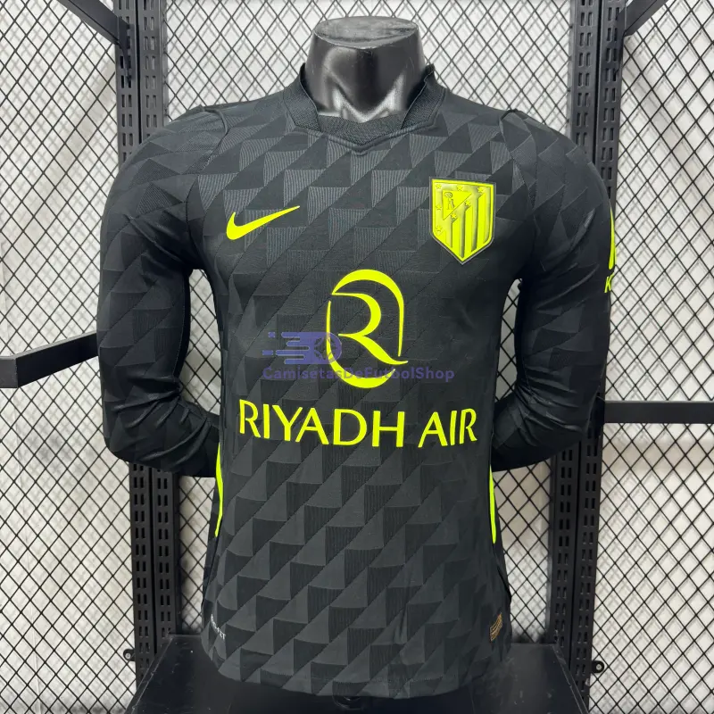 Camiseta Atlético de Madrid 2026/2027 2ª Equipación ML Negro (EDICIÓN JUGADOR)
