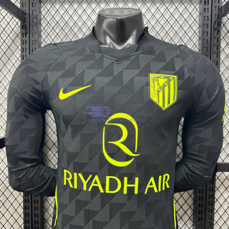 Camiseta Atlético de Madrid 2026/2027 2ª Equipación ML Negro (EDICIÓN JUGADOR)