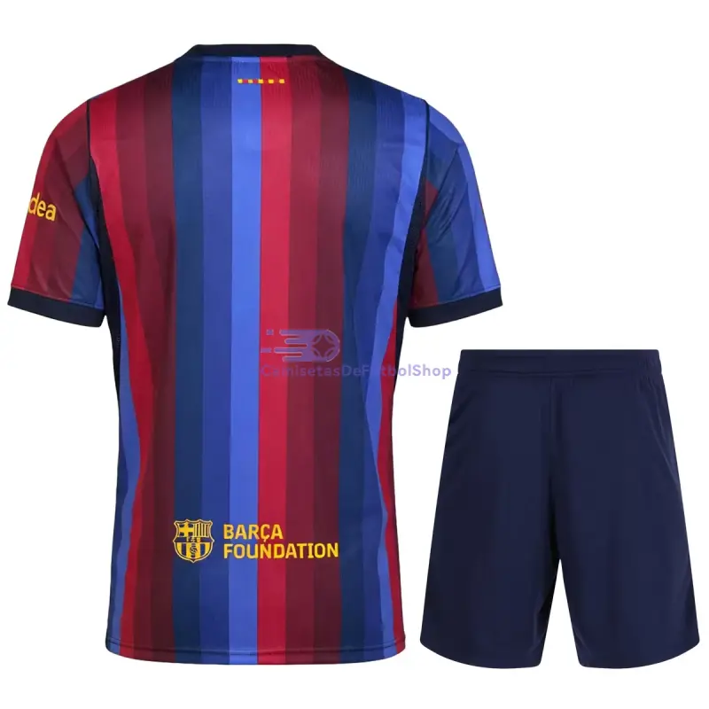 Camiseta Barcelona 2026/2027 1ª Equipación Rojo/Azul Niño Kit