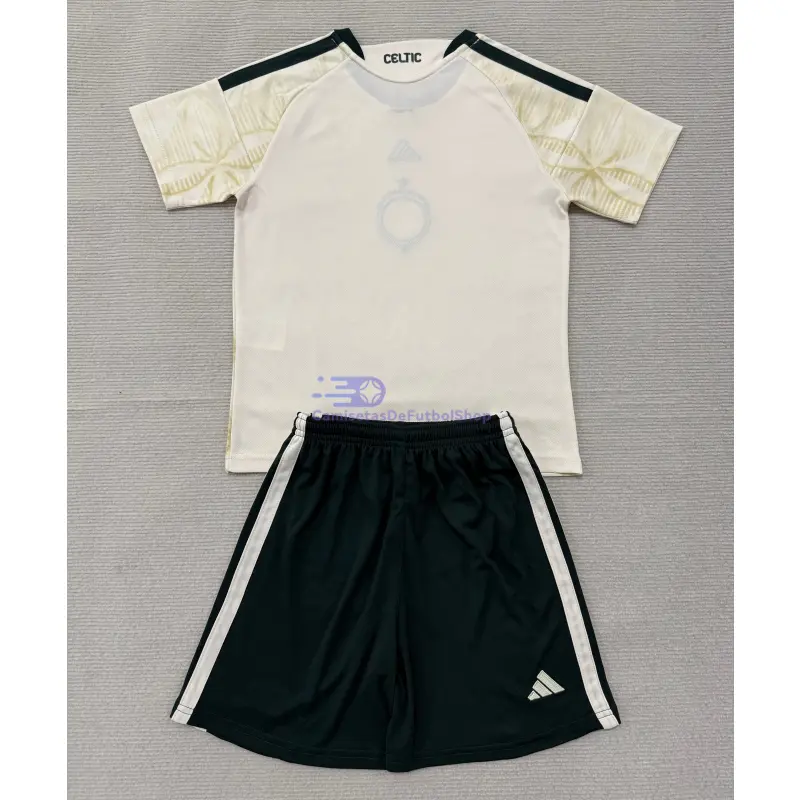 Camiseta Celtic 2026/2027 3ª Equipación Beige Niño Kit
