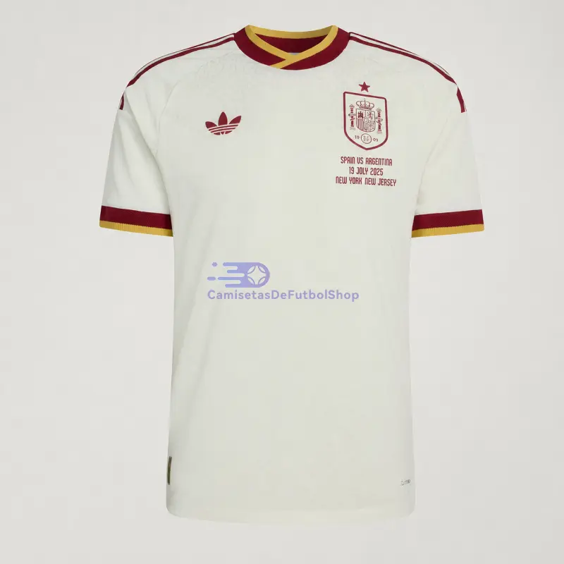 Camiseta España 2ª Equipación Mundial 2026 Blanco Edición Final