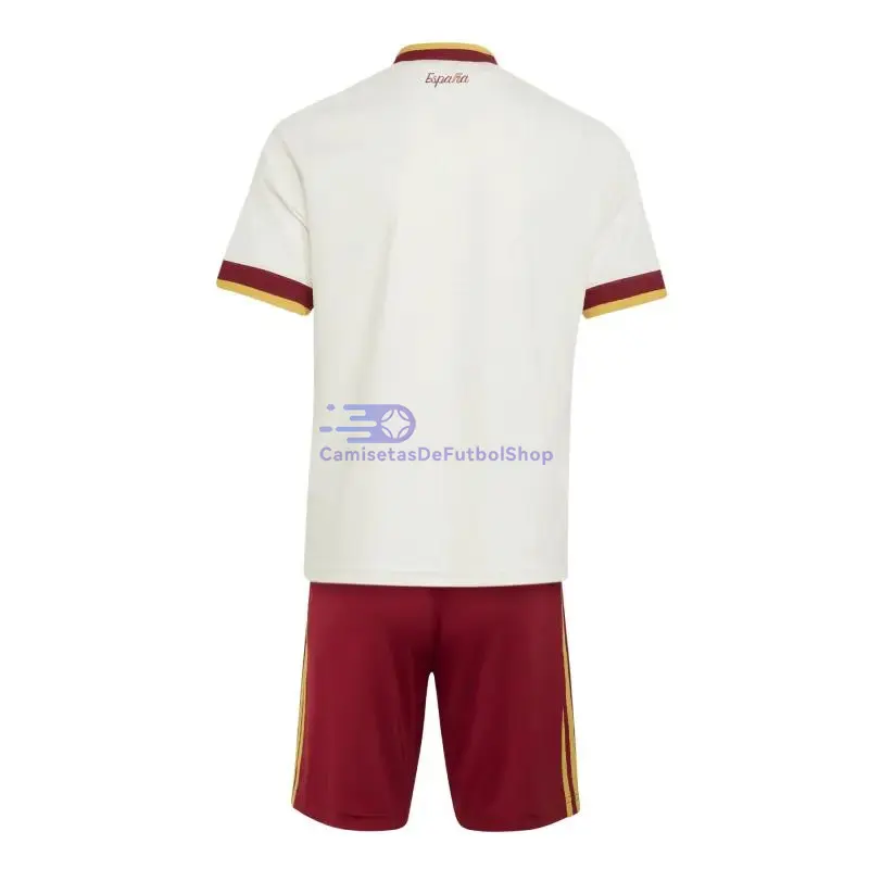 Camiseta España 2026 2ª Equipación Mundial Blanco Niño Kit Edición Final
