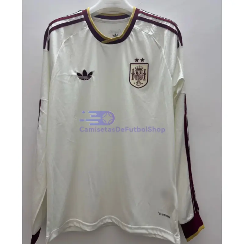 Camiseta España 2026 2ª Equipación Mundial ML Blanco 2 Estrellas