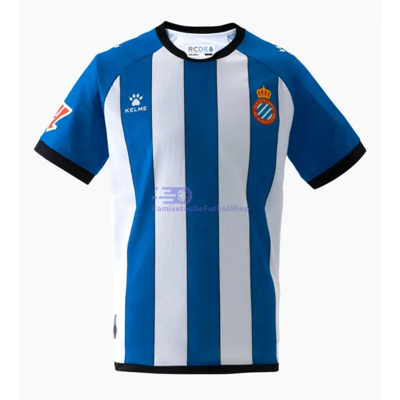Camiseta Espanyol 2026/2027 1ª Equipación Azul/Blanco con Parche La Liga