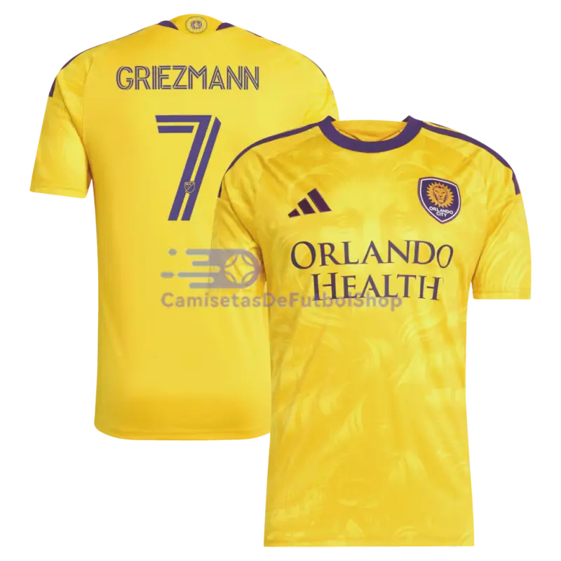 Camiseta GRIEZMANN 7 Orlando City 2026/2027 2ª Equipación Amarillo